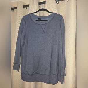 Jockey Heathered Blue Long Sleeve Tee